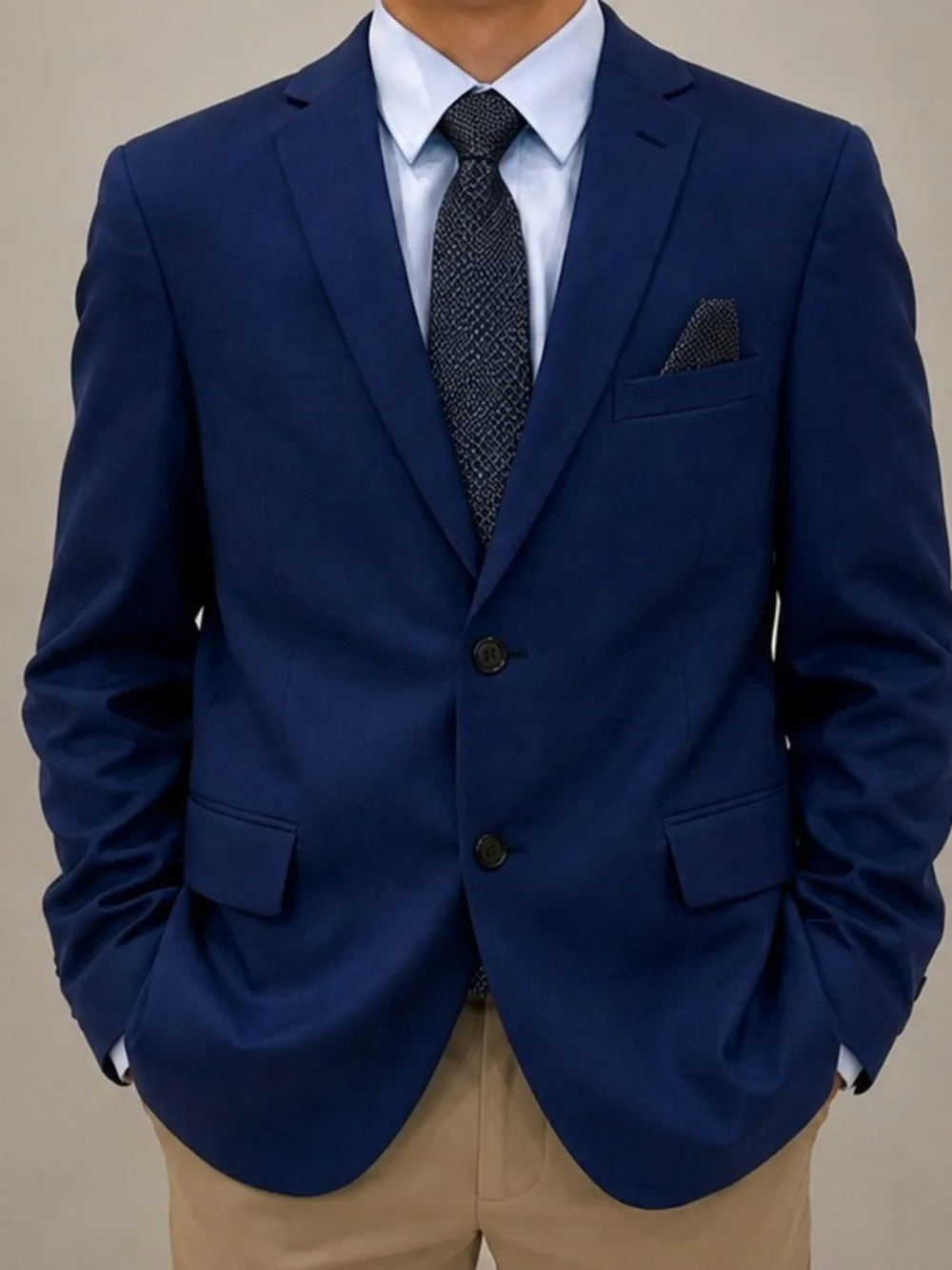 Lauren Ralph Lauren Boys Navy Blue Blazer Sport Coat 18R Two Button Suit Jacket